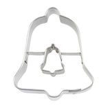 Staedter Bell klokvorm uitsteekvorm, zilverkleurig, 5 cm