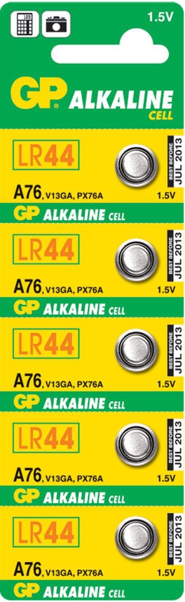 GP Batteries Alkaline Cell A76 - 5 Pack
