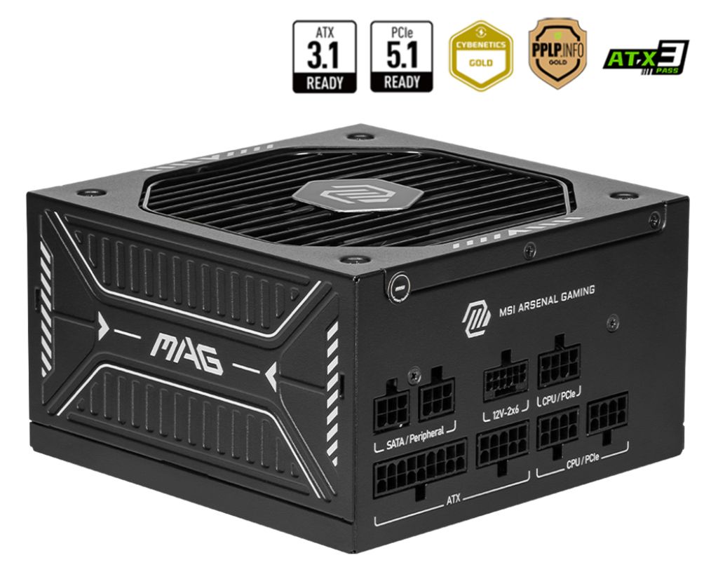 MSI MAG A650GLS PCIE5 650W 80 PLUS Gold ATX Zwart