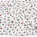 Creativ Company CC Letter Beads, size 7 mm, hole size 1,2 mm, ca. 1500 pc, white, 200 g/ 1 pack