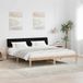 Maison Exclusive - Cadre de lit marron et noir 180 x 200 cm bois massif pin
