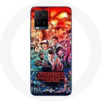 Manicase Hoesje voor Vivo Y21s 2021 / Y21 2021 Stranger Things Teaser Seizoen 4 Poster Karakters Art