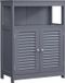 And Outdoormatch Armoire de salle de bain Jimmie - Organiseur - Rangement - avec 2 portes - Gris - MDF - Deluxe - 60x30x80cm
