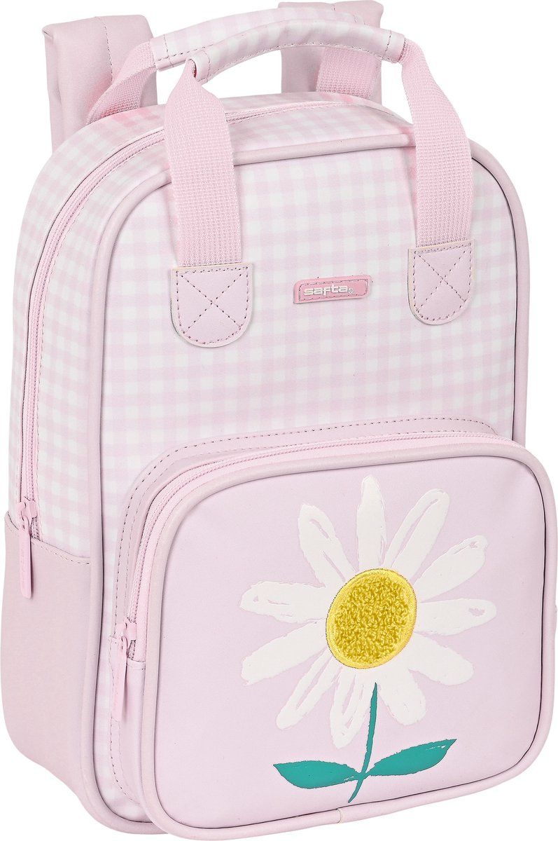 Safta Peuterrugzak, Bloem - Roze - Polyester - 28 x 20 x 8 cm
