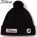 Titleist Tour Pom Pom Muts, Zwart