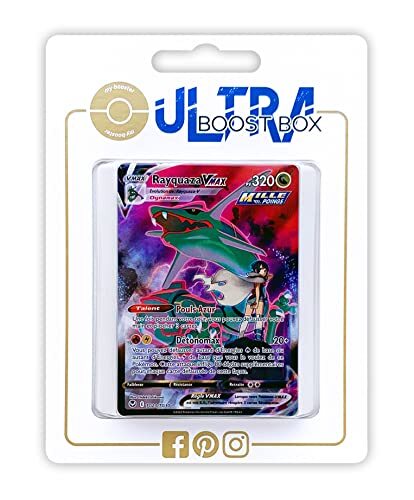 my-booster Rayquaza VMAX TG20/TG30 Rapid Strike shiny Alternative Full Art - Myboost X Epée et Bouclier 12 Tempête Argentée - Doos met 10 Franse Pokemon kaarten