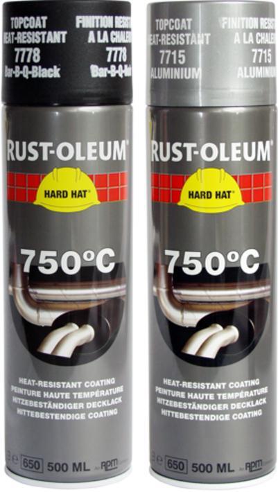 Rust-oleum verfspuitbus hittebestendig aluminium 750c - 7715