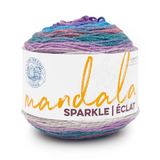 Lion Brand Yarn Mandala Sparkle, veelkleurig garen voor breien, haken en knutselen, pyxis, 1 verpakking