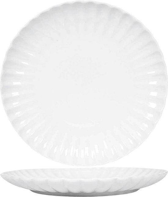 Cookinglife Ontbijtborden / Dessertborden Cardida Off White ø 19.5 cm - 6 Stuks
