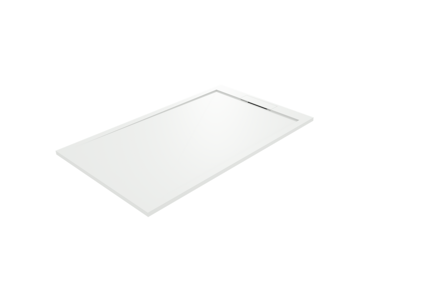 Balmani Andes douchebak 150x90cm solid surface mat wit