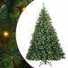 vidaXL Sapin de Noël artificiel avec 300 LED, avec support, Vert, 180 cm, PE et PVC