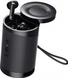 Bemi DUO: Casque et enceinte Bluetooth noirs avec 3W de puissance (BBTADUOBB)