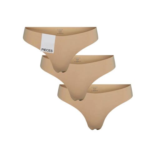 PIECES string PCNAMEE (set van 3) beige