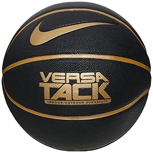 Nike Unisex - Volwassen Versa TACK 8P Basketbal, zwart/metallic goud/zwart/metallic goud, 7
