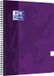 Oxford Touch - Notitieboek - A4 - Blanco - 140 pagina's - 90g - Softcover - Paars