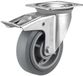 TARSUS roue pivotante avec frein 150 mm 220 kg bande de roulement en caoutchouc TPR extra silencieux
