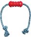 Kong Dental met touw S - Rood - Rubber, Katoen - Hond - Elke levensfase