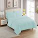 Sweet Home Collection Effen kleur dekbed en lakenset, polyester, Aqua, volledig