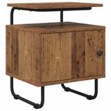 vidaXL Nachtkastje Oud hout 50 cm