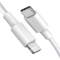 Little Boutik® Kabel USB-C naar Lightning 1 m Wit Voor Apple iPhone iPad