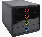 Exacompta 314498D POP-BOX Ladeblok Zwart/harlekijn