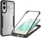 Techsuit Hoesje geschikt voor Samsung Galaxy S25 Edge - ColorVerse 360 Case met Screenprotector - Zwart