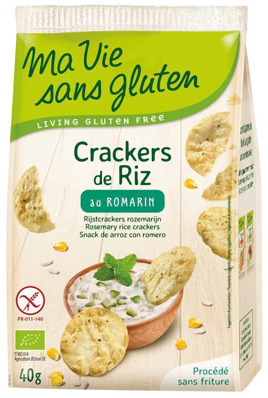 Rijstcrackers rozemarijn 40g