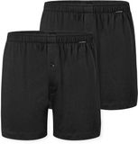 Schiesser Boxershorts set van 2 jersey zwart