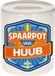 Bellatio Decorations Kinder spaarpot met naam - Huub - keramiek - wit