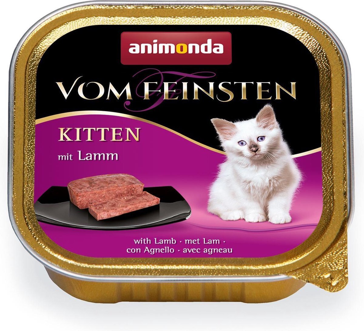 Animonda Vom Feinsten Kittenvoer, Natvoer, tot 1 Jaar, met Lam, 32 x 100 g