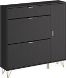Vicco Helge Schoenenkast – 108 x 107.5 cm Zwart
