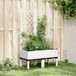 Maison Exclusive - Jardinière avec treillis, blanc, 80x40x142 cm, plastique PP