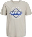 JACK&JONES JUNIOR JJELOGO TEE SS ONECK 2COL 24/25 NOOS JNR Jongens T-shirt - Moonbeam