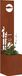 Acier Corten Écran de jardin Confidentialité Rouillé 32 x 32 x 150 cm