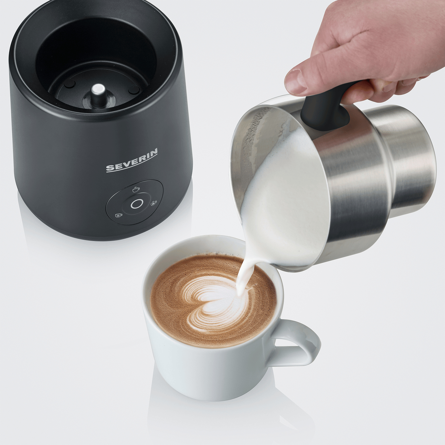 Severin SM3579 Spuma Lite - Inductie melkopschuimer - Zwart