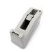 Professionele plakbanddispenser met antislip onderkant en penhouder, dubbele houder voor 33/66 m rollen, grijs
