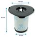 Alapure filtre en mousse, adapté pour Rowenta Air Force All-in-One / ZR009002