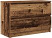 vidaXL meuble TV, bois vieilli, 80 x 35 x 54 cm, panneau de particules