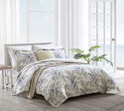 Tommy Bahama | Dekbed Set-100, ultrazacht en ademend, omkeerbaar beddengoed met bijpassende shams, katoen, blauw, queensize