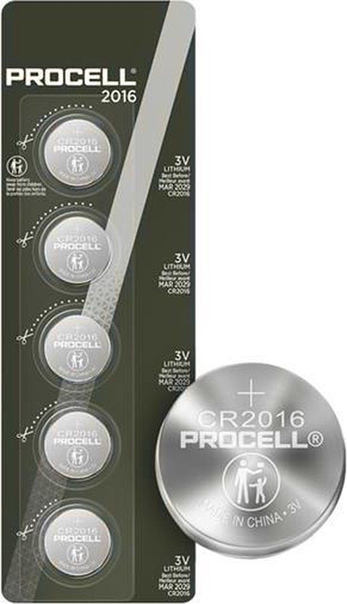 Procell CR2016 5 Stk. Blister