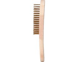 Brilliant Tools Messing draadborstel, 4 rijen, 290 mm
