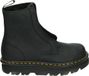 Dr. Martens ZEBZAG LACE LESS LACELESS BOOT - Enkellaarzen - Zwart - Nubuck - Leer/Textiel - Kunststof - 41