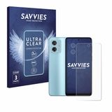 Savvies Screenprotector voor Motorola Moto G54 (Voor+Camera) - Folie Beschermfolie transparant 6 Stuks