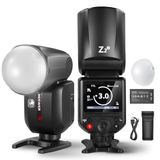 NEEWER Z2-S Speedlite TTL Flash rond 2.4G compatibel met Sony, 76Ws HSS 1/8000s met diffuser, 2 pilotlampen, nieuwe UI, TTL/M schakelknop, batterij 3000 mAh, 600 flitsen op vol vermogen