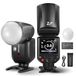 NEEWER Z2-S Speedlite TTL Flash rond 2.4G compatibel met Sony, 76Ws HSS 1/8000s met diffuser, 2 pilotlampen, nieuwe UI, TTL/M schakelknop, batterij 3000 mAh, 600 flitsen op vol vermogen