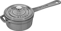 Staub Kleine Kasserolle, Induktionsgeeignet, Gusseisen, Graphitgrau, 10 cm