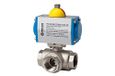 RIEGLER 103555-350.710 messing kogelkraan, pneumat. regelaandrijving, L-boring, Rp 1/2, L=133, 1st
