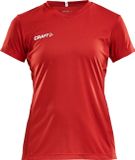 Craft Squad Jersey Solid W - Rood - Wit - Maat L