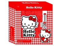 Safta Hello Kitty dagboek met slot 20.7 x 14.7cm/2.4cm - met pen en afsluitbaar slot karton/pluche
