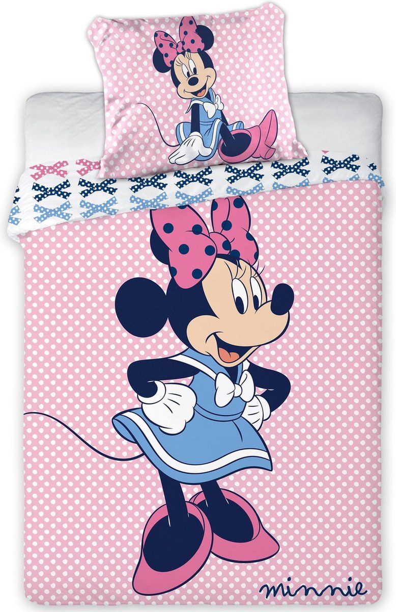 Disney Minnie Mouse Baby Dekbedovertrek - 100 x 135 cm - Roze - Katoen